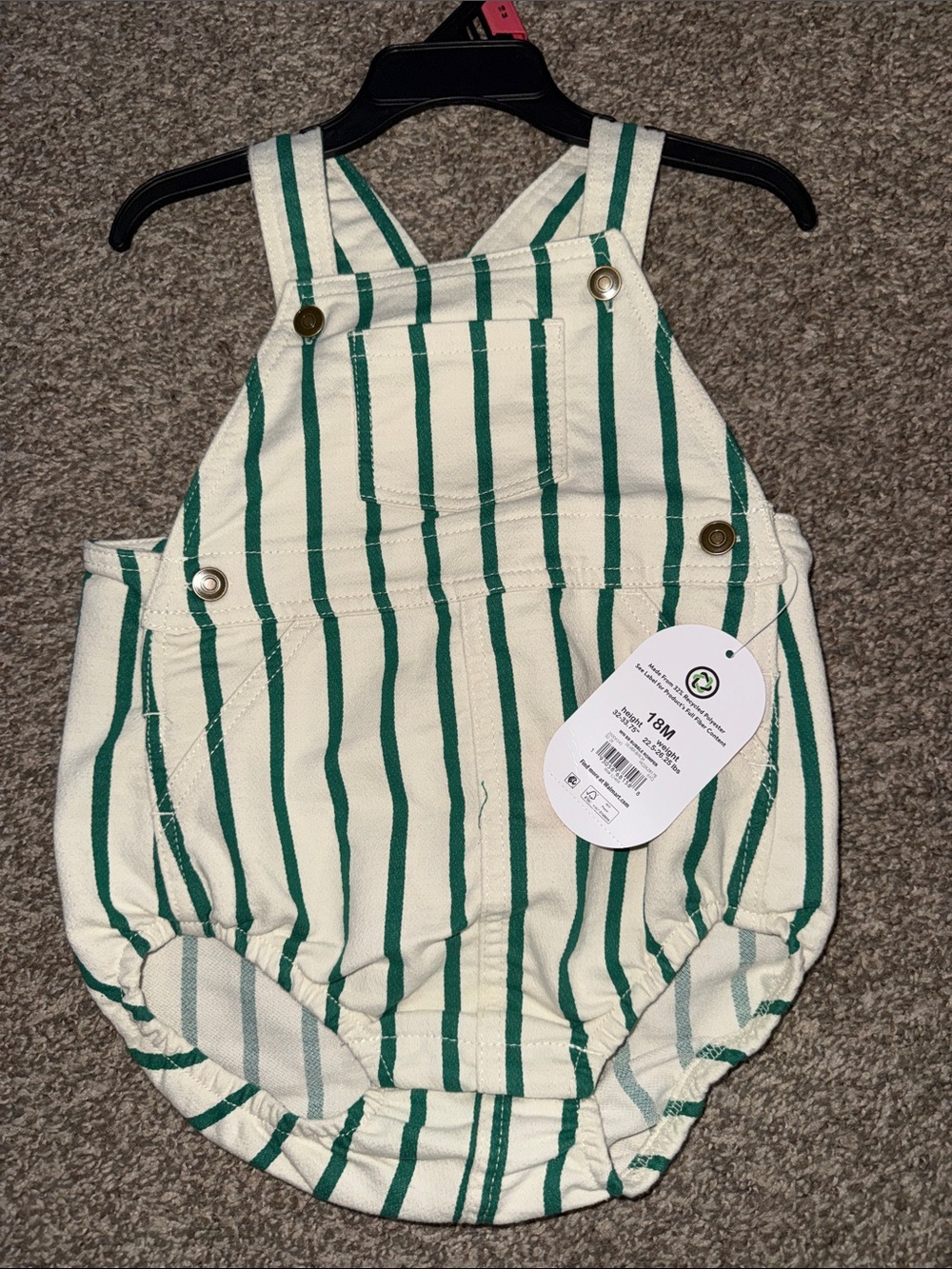 🛍CUTE Little BABY JEAN OVERALLS SIZE 18 MONTHS 🛍